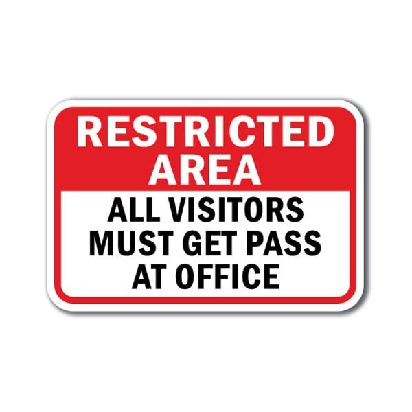 Signmission Safety Sign, 12 in Height, Aluminum, Show ID - Restricted A A-1218 Show ID - Restricted A - main